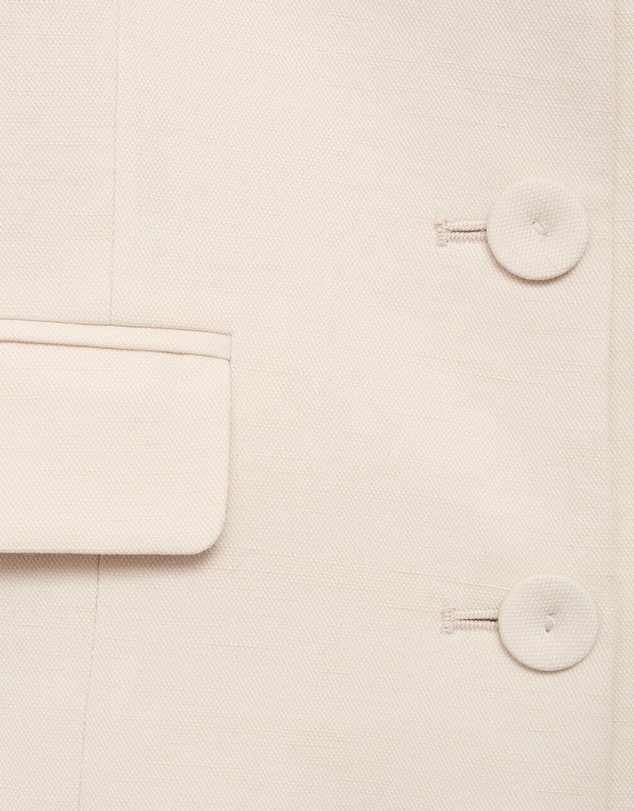 M.N.G - Cris Linen-Blend Jacket With Buttons