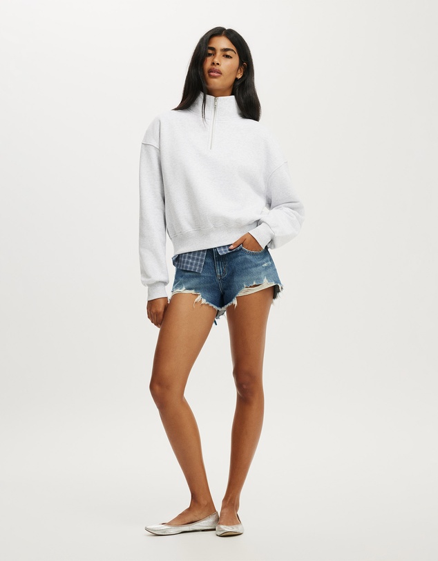 Cotton On - Quarter Zip Sweatshirt