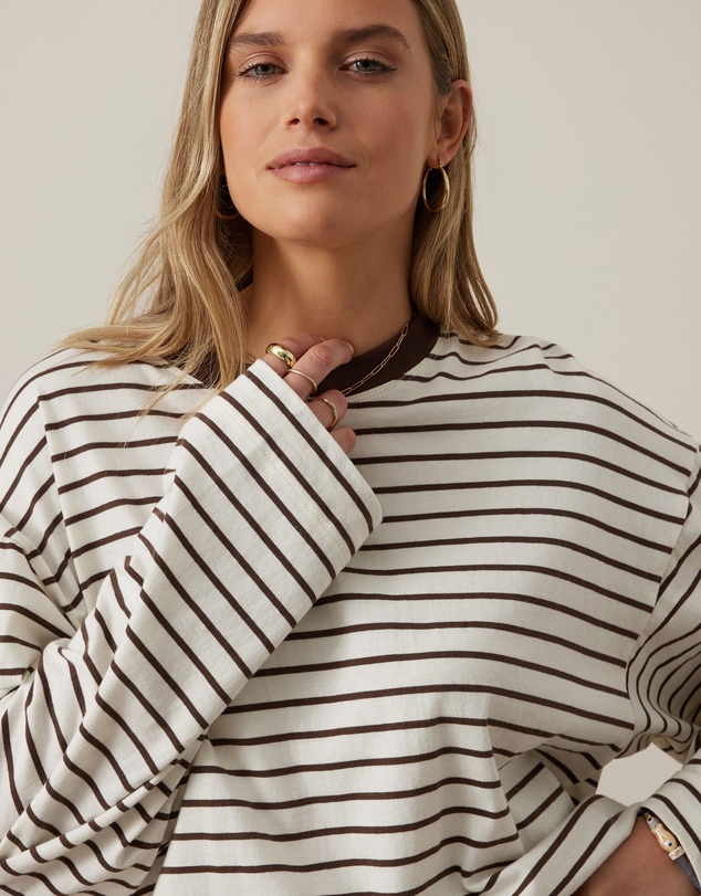 Ceres Life - Beau Long Sleeve Slouchy Tee