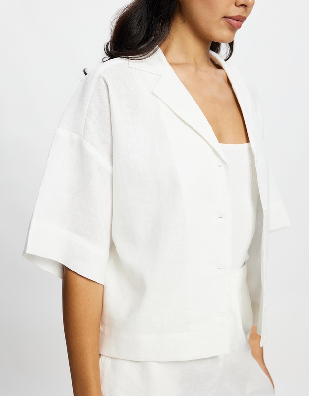 White By FTL - Bay Linen Shirt
