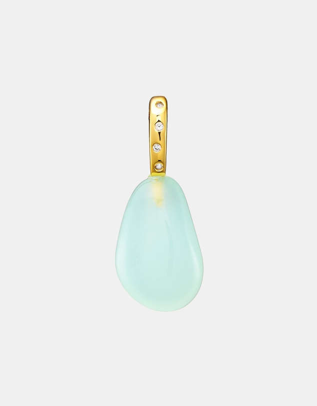 Zoe Olivia - 14K Gold Vermeil Cubic Zirconia Sea Glass Charm