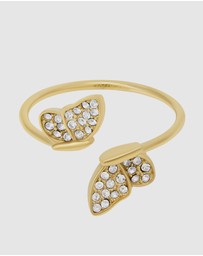 Fossil - Sutton Pavé Gold tone Stack Ring