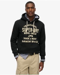 Superdry - Workwear Flock Graphic Hoodie