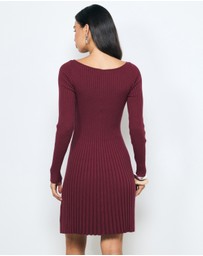 AERE - Leni Organic Cotton Knit Mini Dress