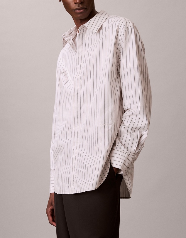 Calvin Klein - Stripe Relaxed Button-Down Shirt