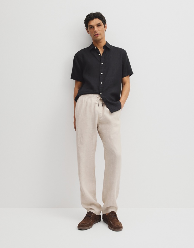 Country Road - Relaxed Fit Linen Drawcord Pant