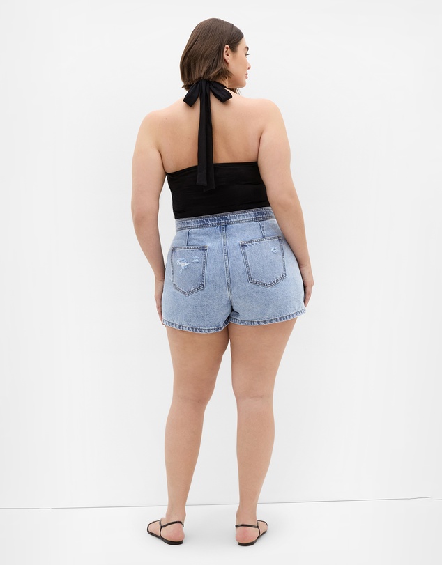 City Chic - Plus size Kaia Denim Skort - light wash