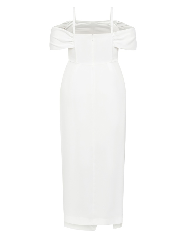 City Chic - Plus Size Forbidden Love Maxi Dress - ivory