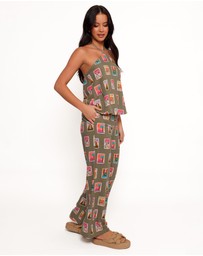 Petal & Pup - Hana Pants - Olive Print
