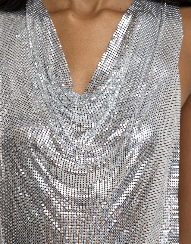 Jaded London - Draped Chainmail Top