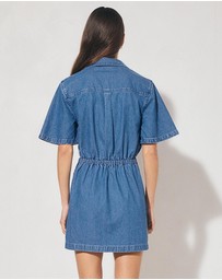 MON RENN - Indigo Denim Mini Dress