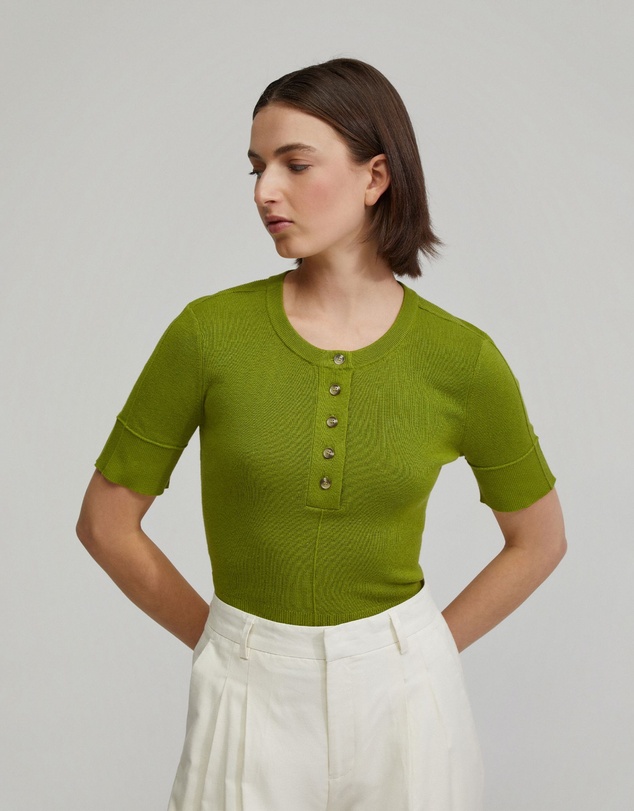Oxford - Helena Button Front Knit