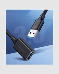 Ugreen - UGreen USB 3.0 A Male to Female Extension Cable 1.5m Black