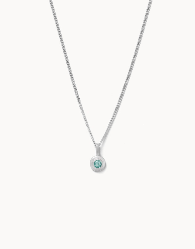Kirstin Ash - Birthstone Necklace September London Blue Topaz