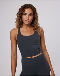 Upstate - Air Sculpt Strappy Sports Tank - Slate