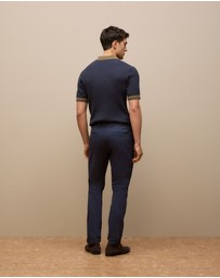 Trenery - Slim Fit Chino Pant in Navy