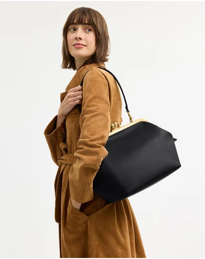 Coach - Glovetanned Leather Kisslock Frame Bag 27