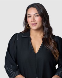 Sunday In The City - Midnight Muse Midi Shirt Dress