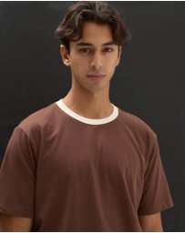 AERE - Contrast Collar T-Shirt