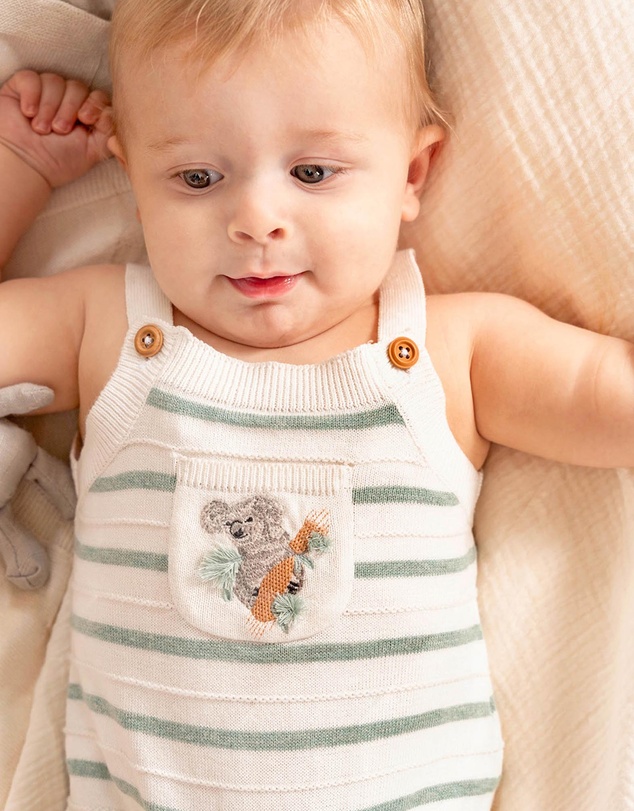 Bebe by Minihaha - Taylor Organic Knitted Bodysuit - Babies
