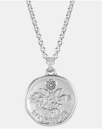 Dower & Hall - Men's Lucky Sixpence Talisman Necklace In Sterling Silver