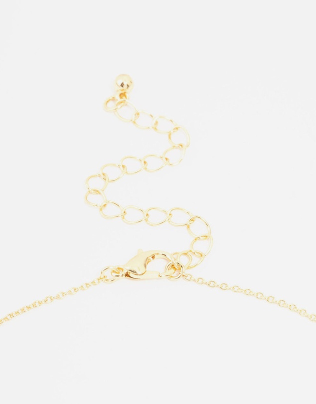 Lovisa - Gold Plated Pave Set Cubic Zirconia Bow Necklace