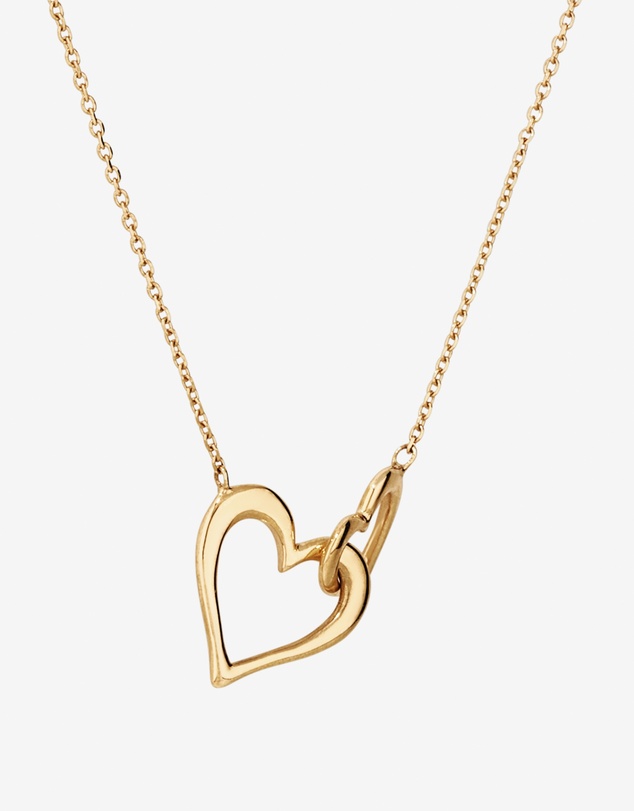 Michael Hill - Double Open Heart Necklace in 10kt Yellow Gold