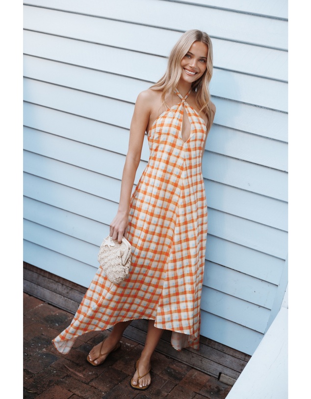 Petal & Pup - Costello Maxi Dress - Multi Orange