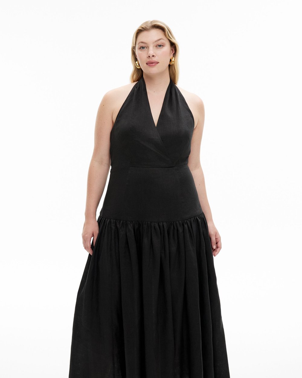 sachin and babi light blue dress MINKPINK ANAIS DROP WAIST MIDI DRESS – Boutique on Main Street main image 0