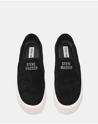 Steve Madden - Clifftop Black Suede Sneakers