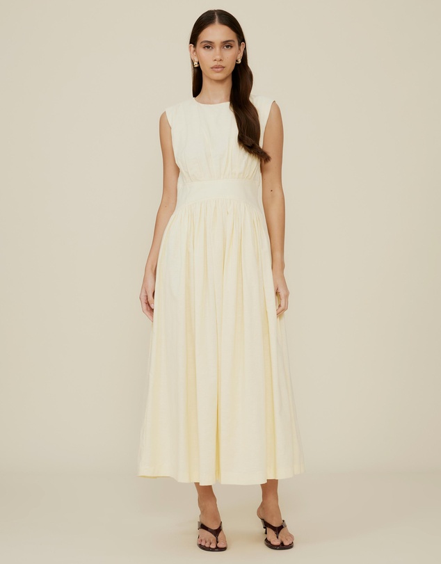 The Fated - Gallery Sleeveless Waisted Midi Dress