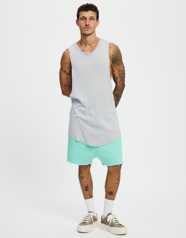 Surrounded By Ghosts - The Andesine Low Crotch Fleece Drawstring Shorts