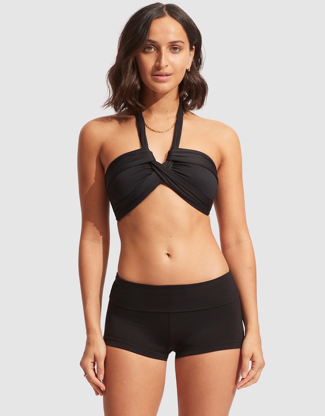 Seafolly - Seafolly Collective Roll Top Boyleg Bikini Bottoms
