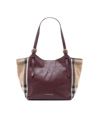 Pre-Loved by Azura Reborn - Pre-Loved Small Leather and House Check Canvas Canterbury Tote