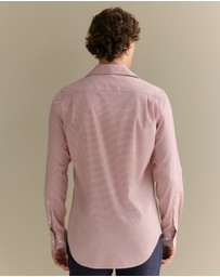 Trenery - Tailored Fit Cotton Career Shirt in Rhubarb