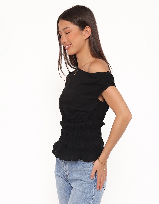 Petal & Pup - Lia Off Shoulder Top - Black