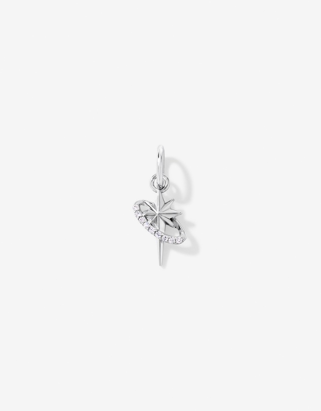 Michael Hill - Star Motif Micro Pendant with Cubic Zirconia in Sterling Silver