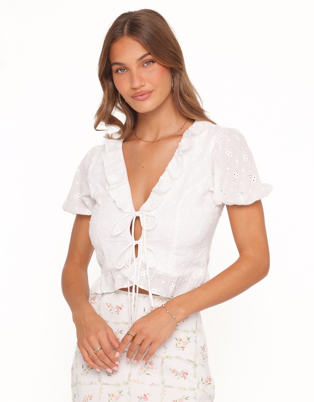 Petal & Pup - Andra Top - White Broderie