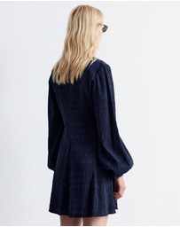 & Other Stories - Smocked Balloon-Sleeve Mini Dress
