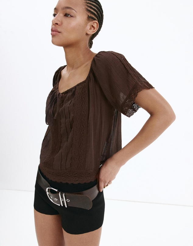 M.N.G - Cotton Lace Blouse