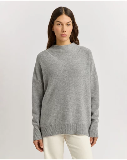 Toorallie - Drop Shoulder Mock Neck