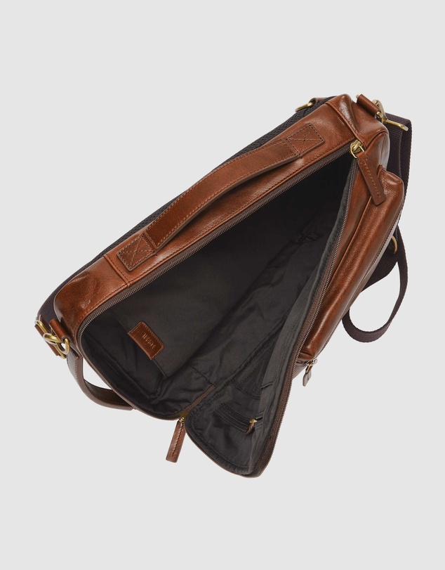 Fossil - Fossil Buckner Brown Laptop Bags MBG9598222