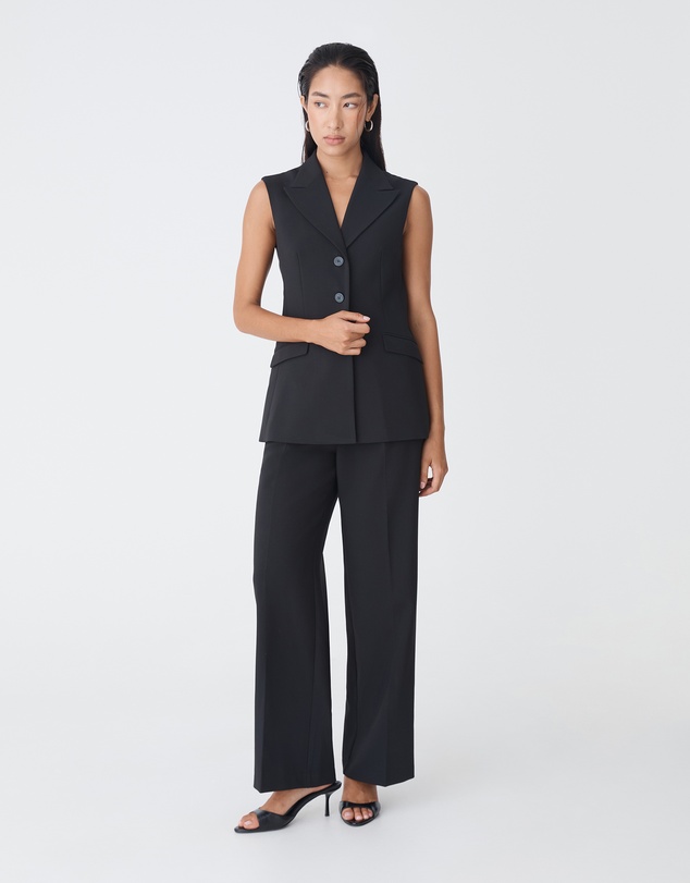 Forcast - Nikki Long Collared Vest