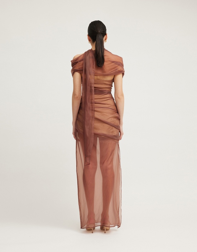 TOJHA - MARCELINE ASYMMETRICAL MAXI DRESS