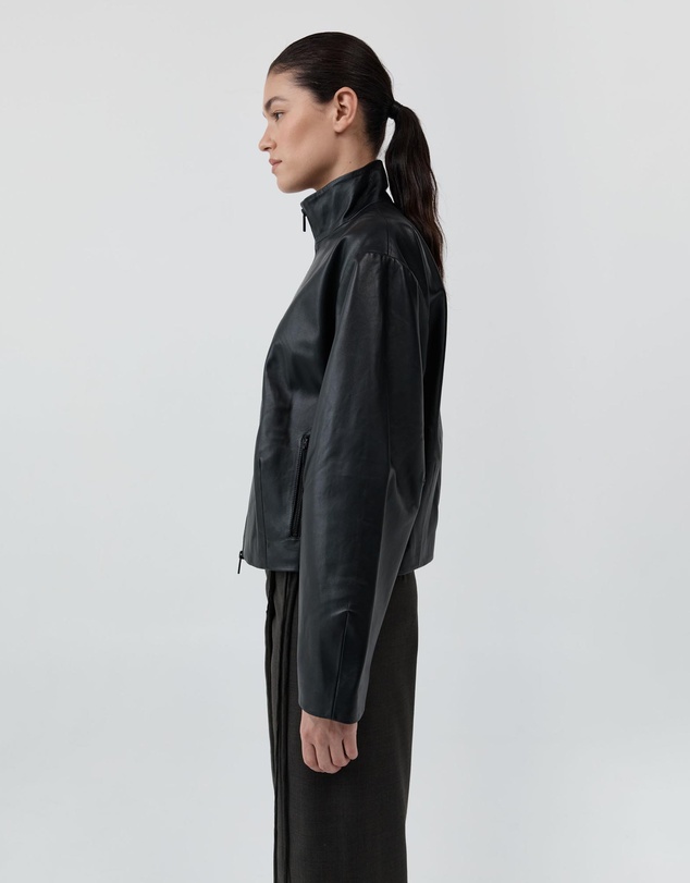 St. Agni - Cocoon Zip Leather Jacket