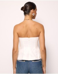 AERE - Arden Strapless Top