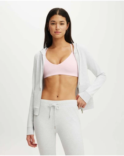 Cotton On Body Active - Sculpt Fleece Hooded Zip Through