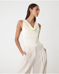 Forcast - Sabrina Cowl Neck Top