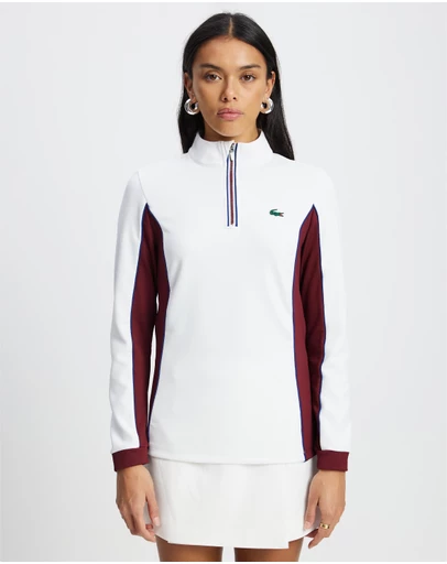 Lacoste - Heritage Quarter Zip Sweat