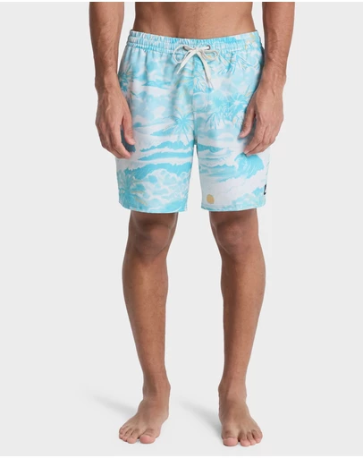 Quiksilver - Mens Stretch Printed Volley 17